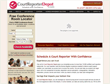 Tablet Screenshot of courtreporterdepot.com